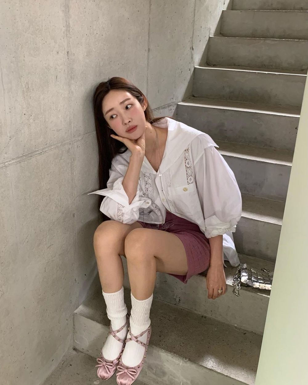 5招韓妞親授「芭蕾舞鞋」韓風細腿穿搭公式！第三招回頭率100%！-3