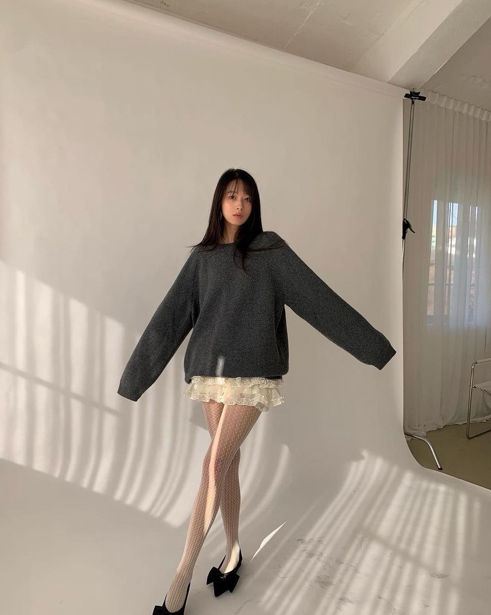 5招韓妞親授「芭蕾舞鞋」韓風細腿穿搭公式！第三招回頭率100%！-9