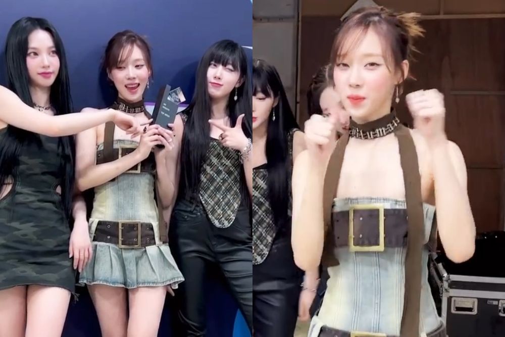 IU演唱會「牛仔洋裝」狂撞衫！舒華、aespa Winter...原來韓團女神都穿過！-3