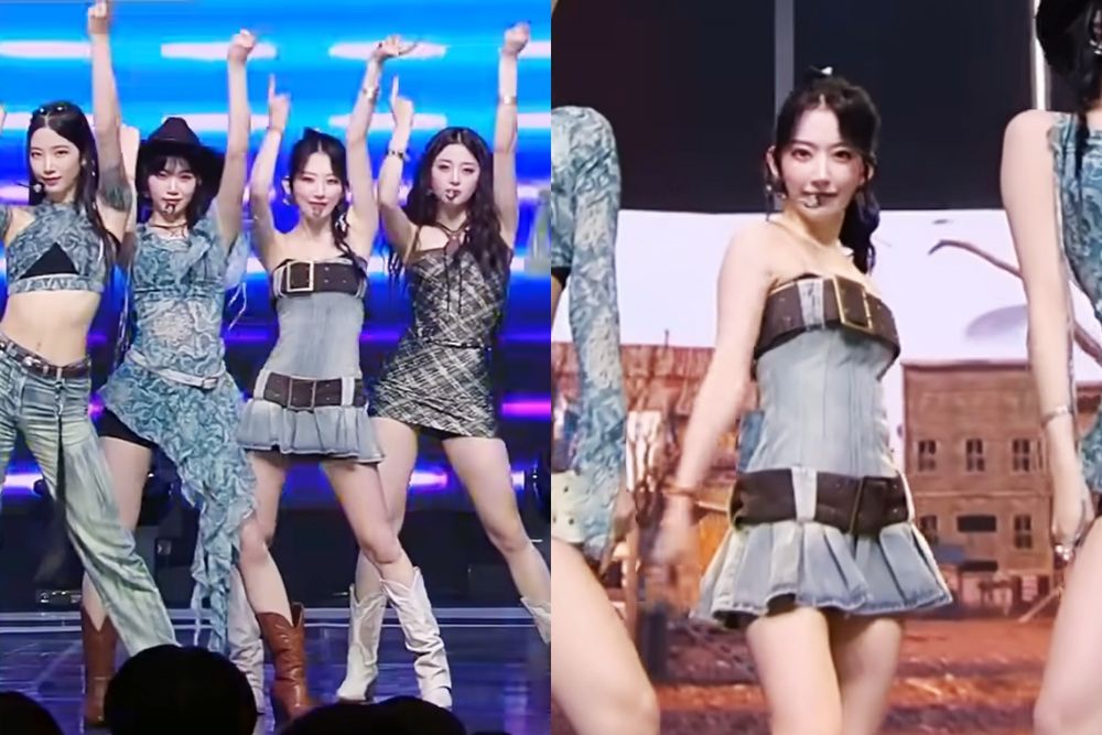 IU演唱會「牛仔洋裝」狂撞衫！舒華、aespa Winter...原來韓團女神都穿過！-2