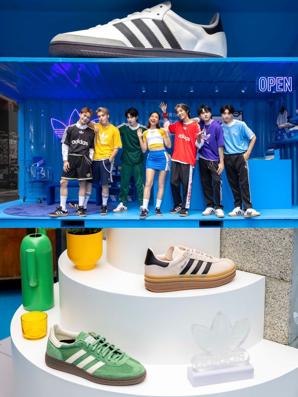 adidas Originals三葉草打卡點空降信義區！夢幻藍色霜淇淋、CAFE!N咖啡站超好拍！-7