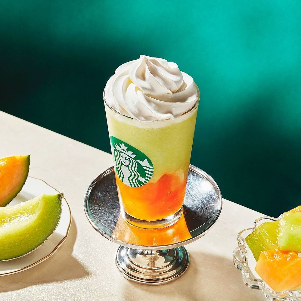 2024夏天去日本玩必喝！日本星巴克「哈密瓜星冰樂、蜂蜜檸檬奶凍」這天開賣！-2