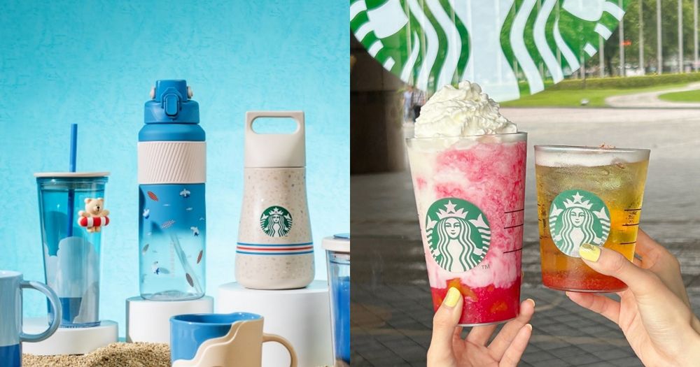 夏天來了！2024星巴克夏季限定「游泳小熊冷水杯」可愛炸、芒果番石榴星冰樂夏天必喝！-1
