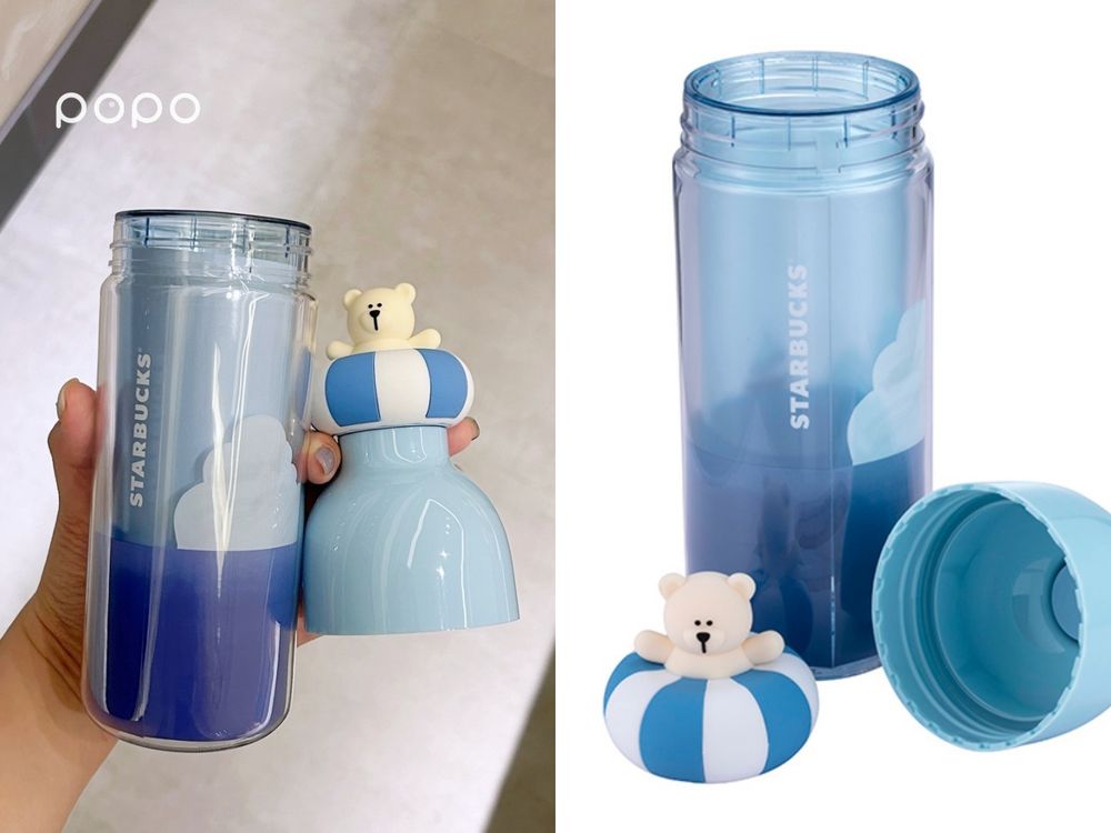 夏天來了！2024星巴克夏季限定「游泳小熊冷水杯」可愛炸、芒果番石榴星冰樂夏天必喝！-3