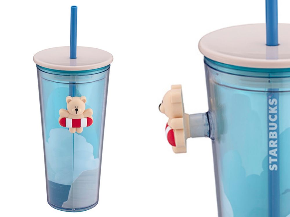夏天來了！2024星巴克夏季限定「游泳小熊冷水杯」可愛炸、芒果番石榴星冰樂夏天必喝！-4