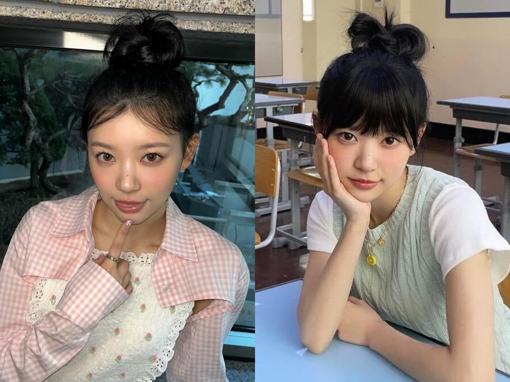 NewJeans高顏值師妹團！ILLIT私下最萌「韓系綁髮」造型推薦，全韓國少女都這樣綁！-7