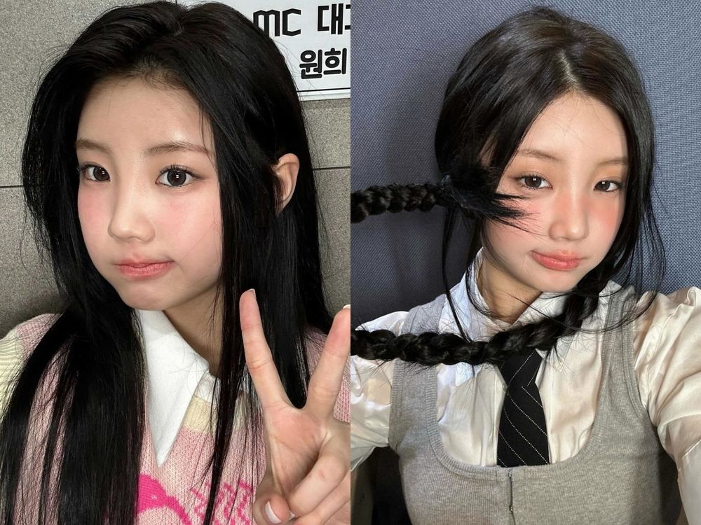 NewJeans高顏值師妹團！ILLIT私下最萌「韓系綁髮」造型推薦，全韓國少女都這樣綁！-9