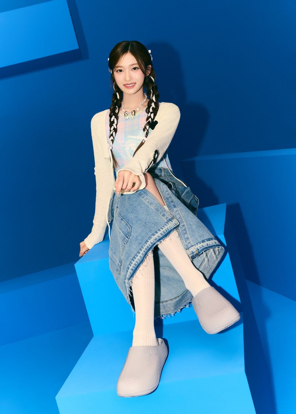 員瑛同款要買吧！PUMA X IVE厚底「穆勒拖鞋」台韓同步開賣！一千多很可以！-5