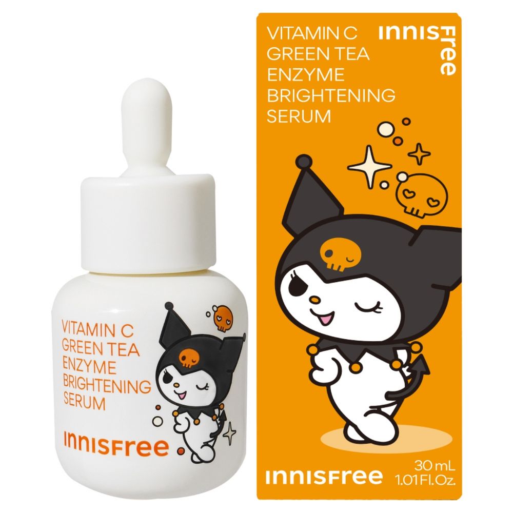 酷洛米聯名保養台灣全球首賣！張員瑛同款innisfree「維他命C淨亮精華」7天有感肌膚亮白又透光！-3