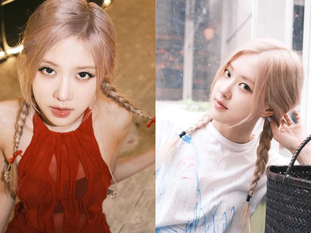 韓星同款金髮色編髮造型，Winter、Rosé公主頭美到封神、「這位」化身真人版芭比！-7