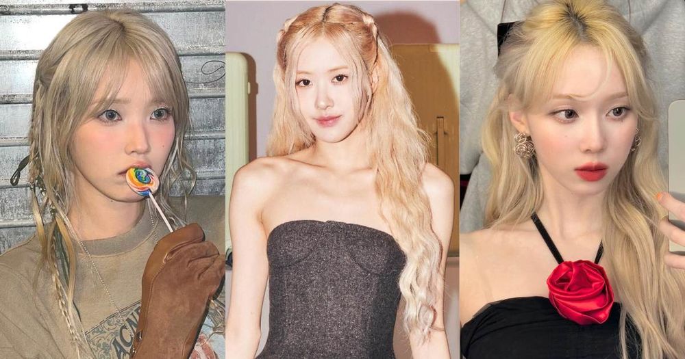 韓星同款金髮色編髮造型，Winter、Rosé公主頭美到封神、「這位」化身真人版芭比！-1