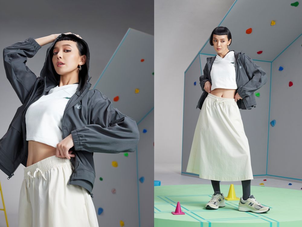 IU穿這樣好可愛！必買同款New Balance 9060+單車褲，一秒變漫畫鉛筆腿！-2