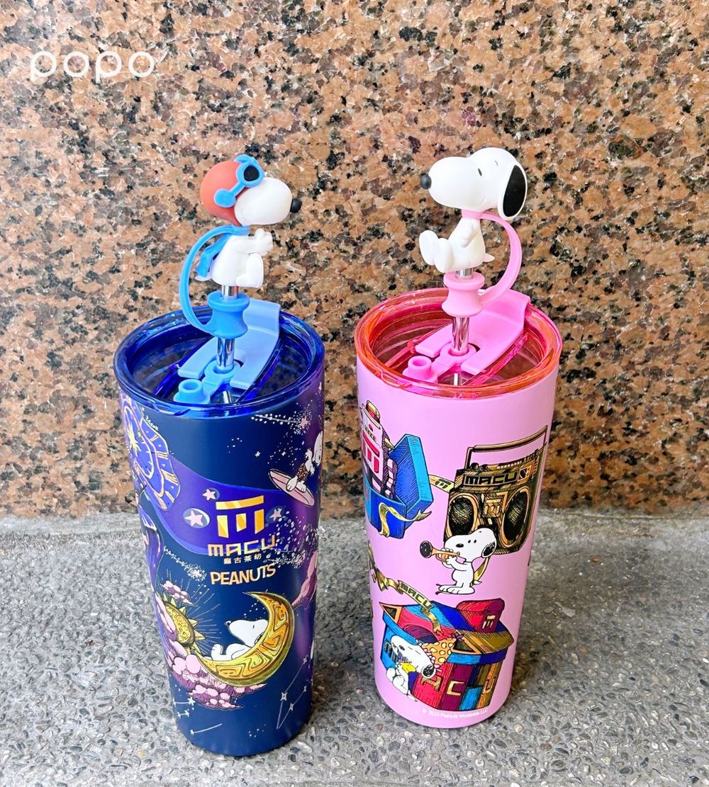 麻古茶坊又跟史努比聯名了！超萌「立體史努比吸管水杯、透明冷水壺」開賣日、價格一次看！-3