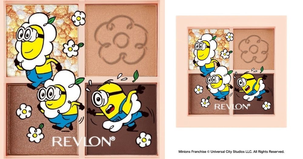 2024秋季限定！REVLON x MINIONS小小兵彩妝聯名，爆賣「去角質唇棒、眼影盤」印上超萌雛菊、提姆熊！-12