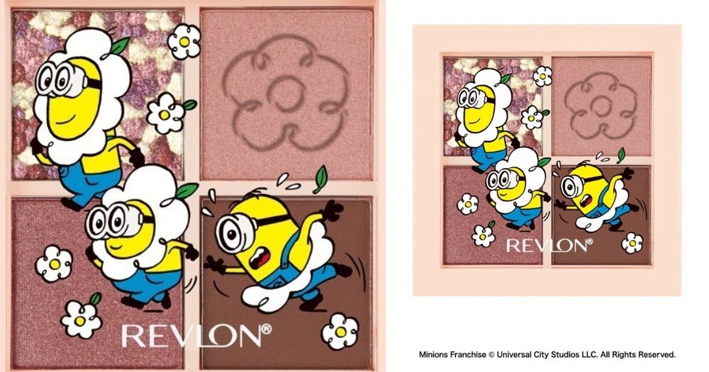 2024秋季限定！REVLON x MINIONS小小兵彩妝聯名，爆賣「去角質唇棒、眼影盤」印上超萌雛菊、提姆熊！-10