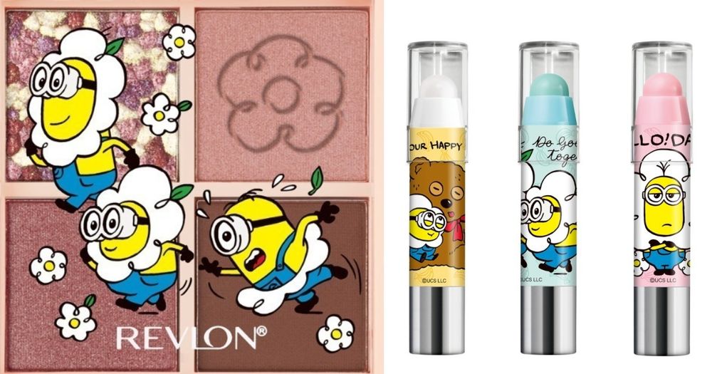 2024秋季限定！REVLON x MINIONS小小兵彩妝聯名，爆賣「去角質唇棒、眼影盤」印上超萌雛菊、提姆熊！-2