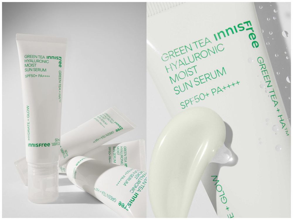 張員瑛曬不黑的秘密！INNISFREE全新「綠茶保濕防曬精華」，像擦保養品一樣清爽、再也不怕底妝打架！-8