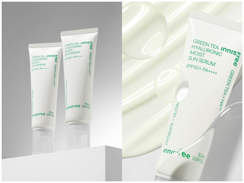 張員瑛曬不黑的秘密！INNISFREE全新「綠茶保濕防曬精華」，像擦保養品一樣清爽、再也不怕底妝打架！-7