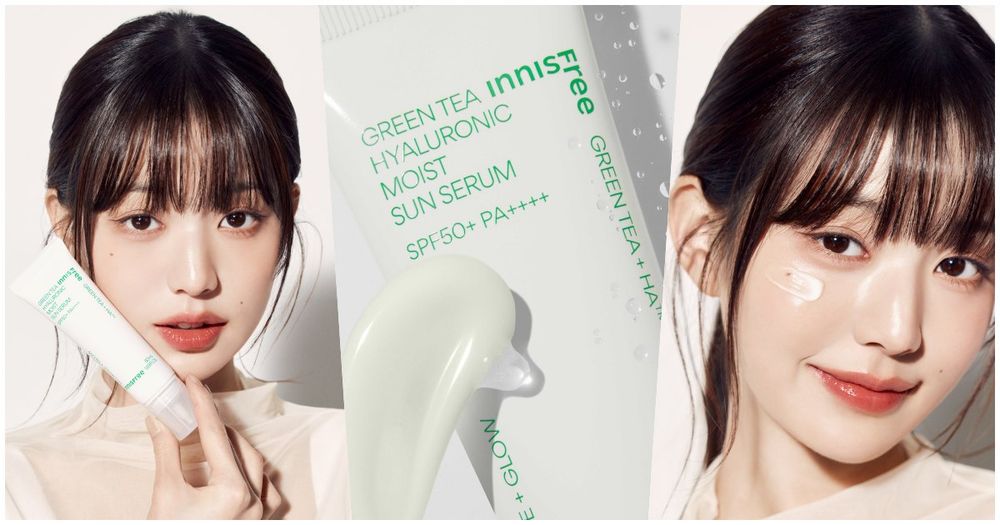 張員瑛曬不黑的秘密！INNISFREE全新「綠茶保濕防曬精華」，像擦保養品一樣清爽、再也不怕底妝打架！-1