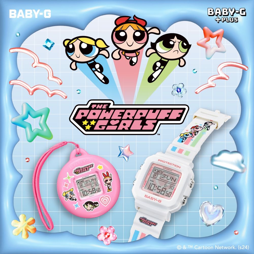 CASIO飛天小女警聯名放大絕！BABY-G腕錶+吊飾可以直接掛包包上太可愛啦！-2