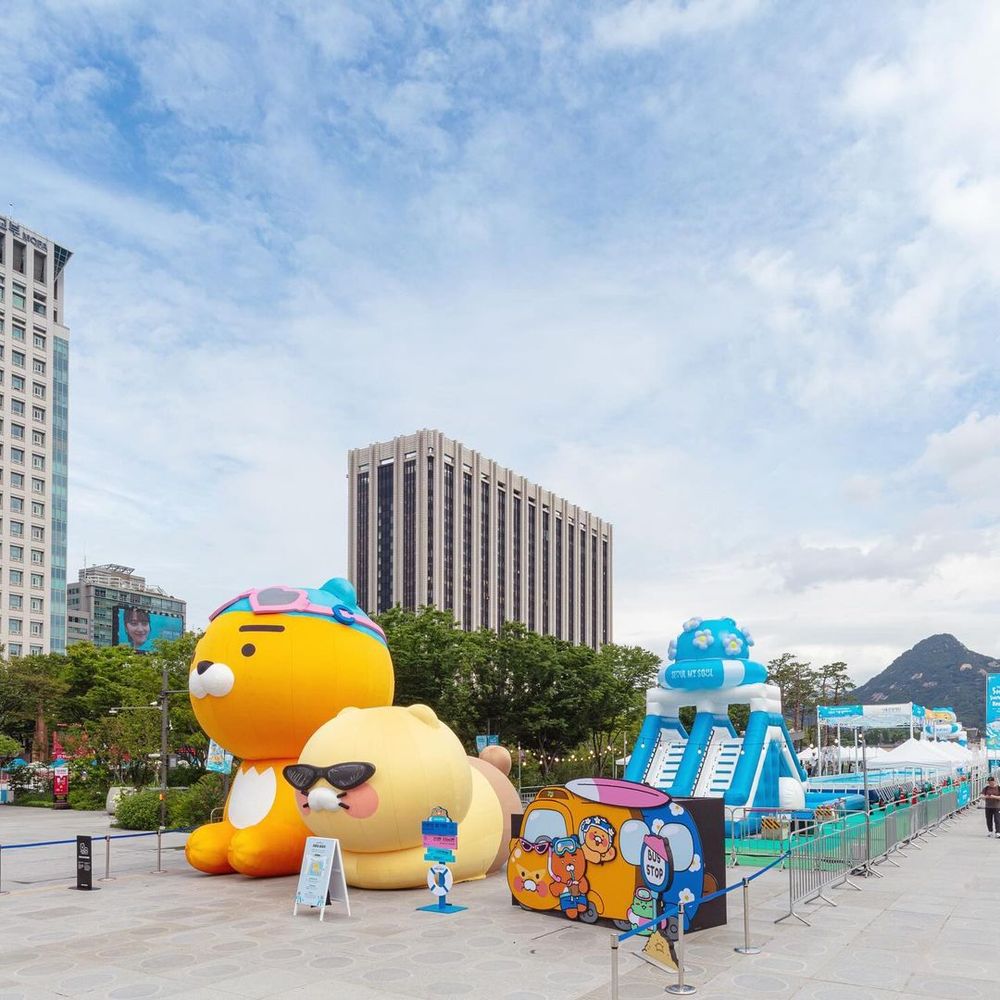 巨型萊恩回來了！KakaoFriends夏日水樂園限時在「首爾這裡」登場、萊恩滑水道萌翻必打卡！-8