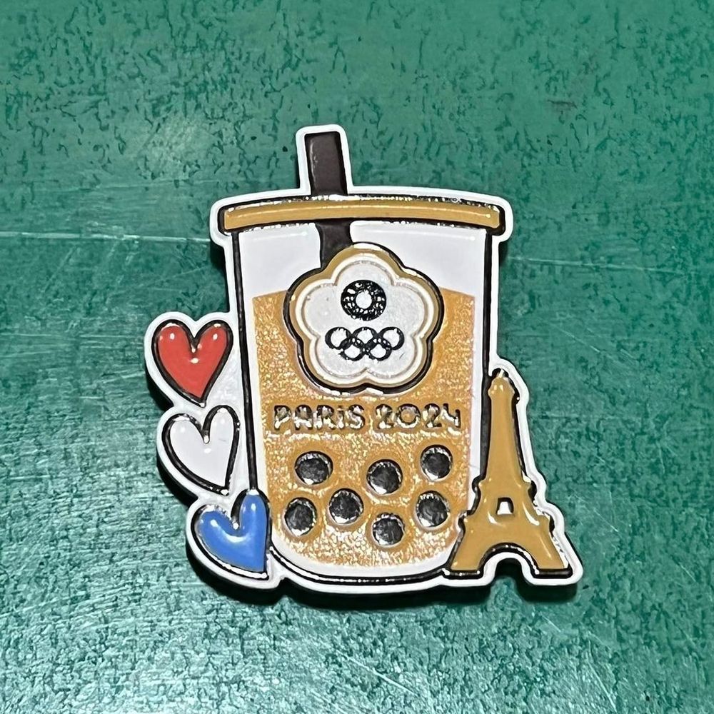 各國選手都搶著要交換！2024巴黎奧運中華隊「珍奶徽章」超可愛！一般人也可以免費獲得！-6