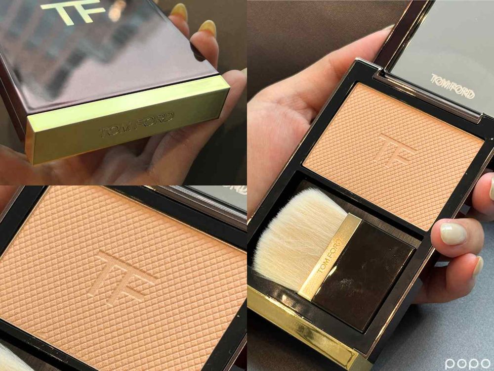 小紅書零負評「粉餅界王家衛」！TOM FORD「神仙柔焦粉餅」，菱格紋精品壓線＋柔軟絲滑觸感，打造霧中帶光濾鏡美肌！-5