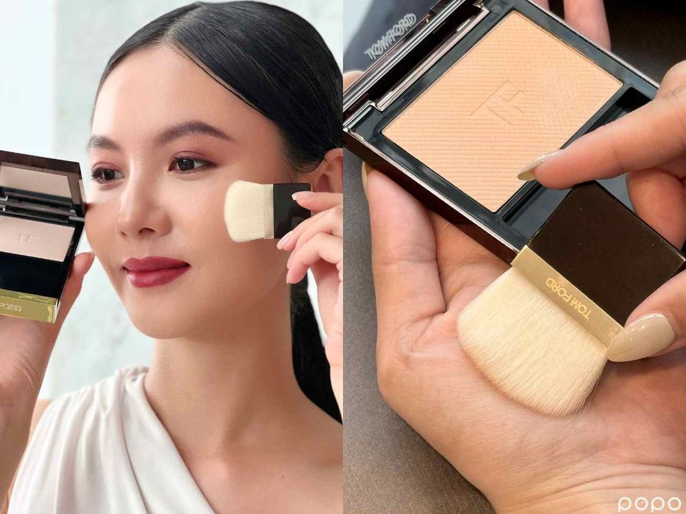 小紅書零負評「粉餅界王家衛」！TOM FORD「神仙柔焦粉餅」，菱格紋精品壓線＋柔軟絲滑觸感，打造霧中帶光濾鏡美肌！-7