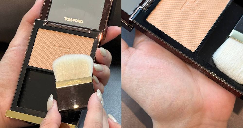 小紅書零負評「粉餅界王家衛」！TOM FORD「神仙柔焦粉餅」，菱格紋精品壓線＋柔軟絲滑觸感，打造霧中帶光濾鏡美肌！-1