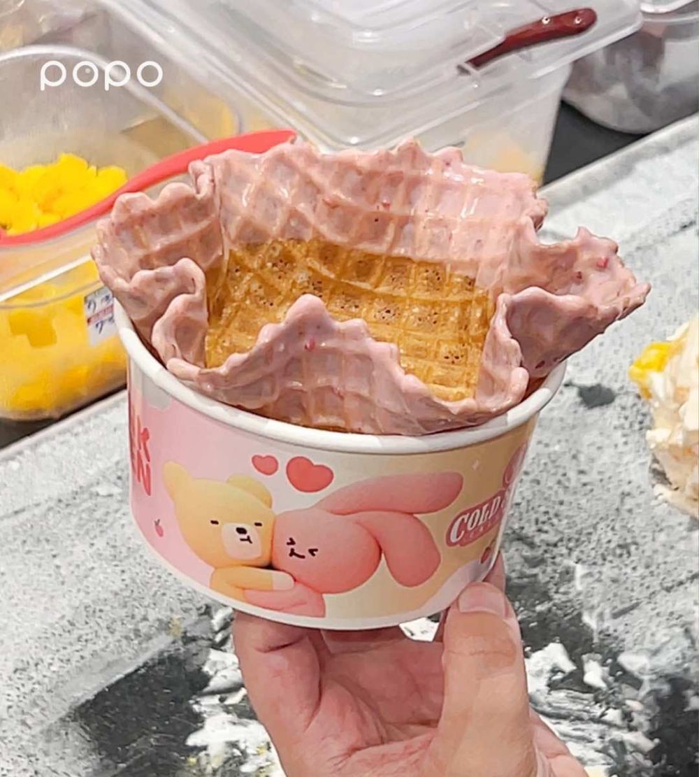 連三天買一送一！COLDSTONE聯名韓國PINK&VEN大耳兔熊熊包裝可愛瘋、聯名口味「桃芒密語」必吃！-5