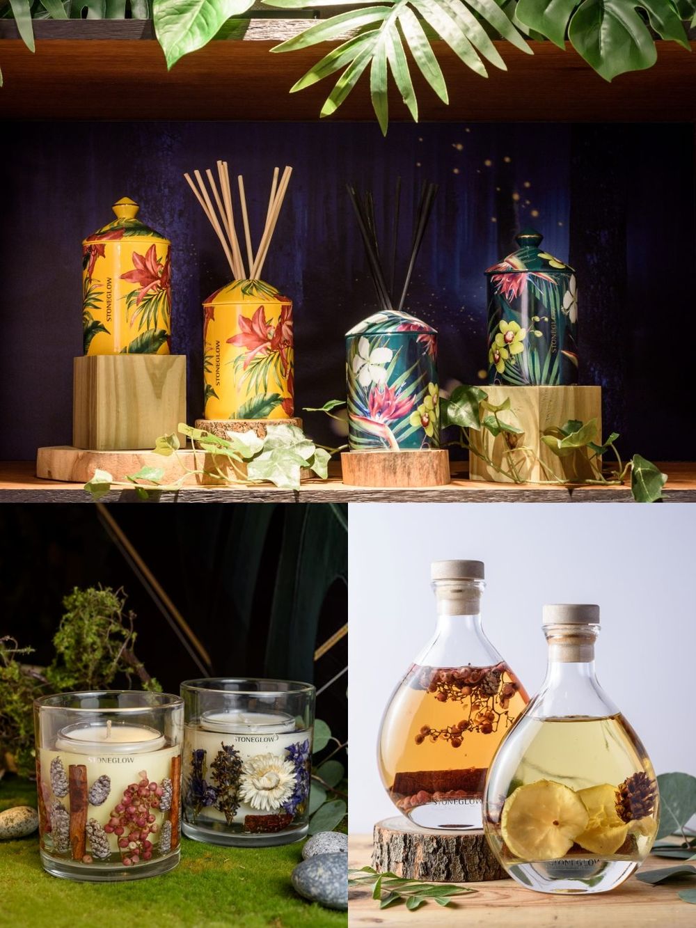 視覺系香氛天花板！STONEGLOW全新精品香氛，彩繪瓷瓶擴香瓶、花朵香氛蠟燭...，散發屬於南國度假的治癒香氣！-2