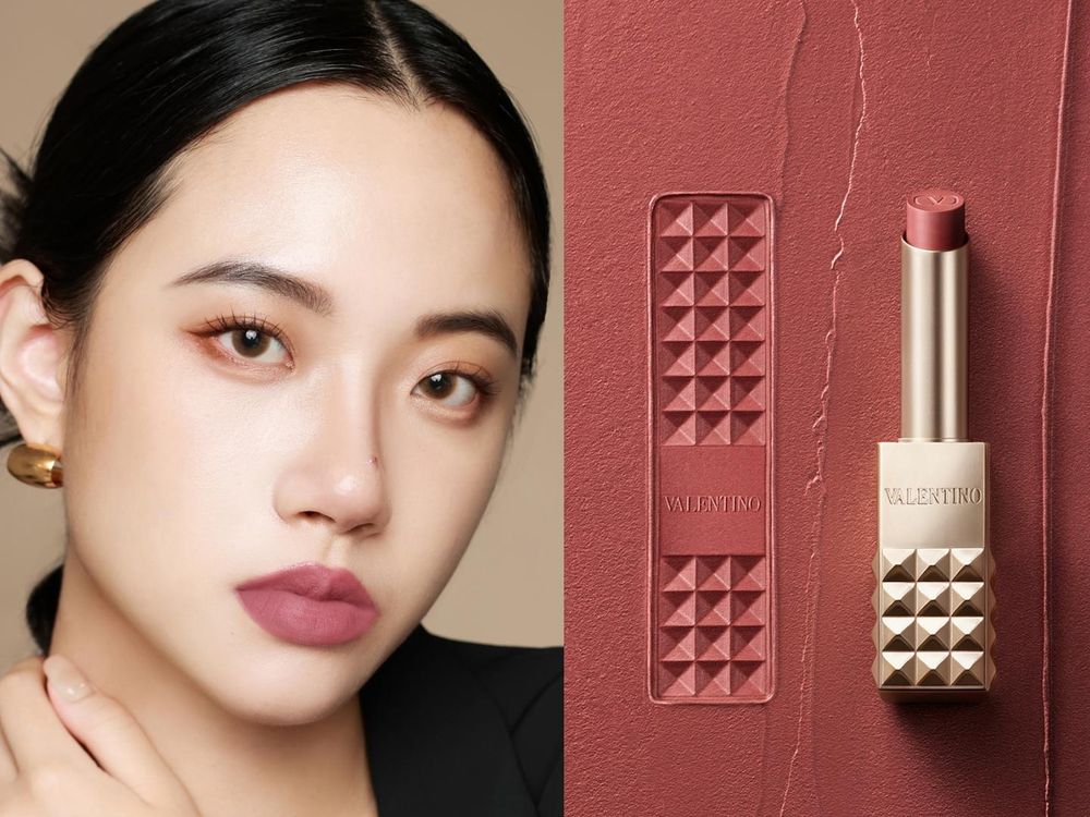 VALENTINO把經典鉚釘變身唇膏！霧金質感管身、鑲滿132顆重工鉚釘...，拿在手秒成焦點！-10