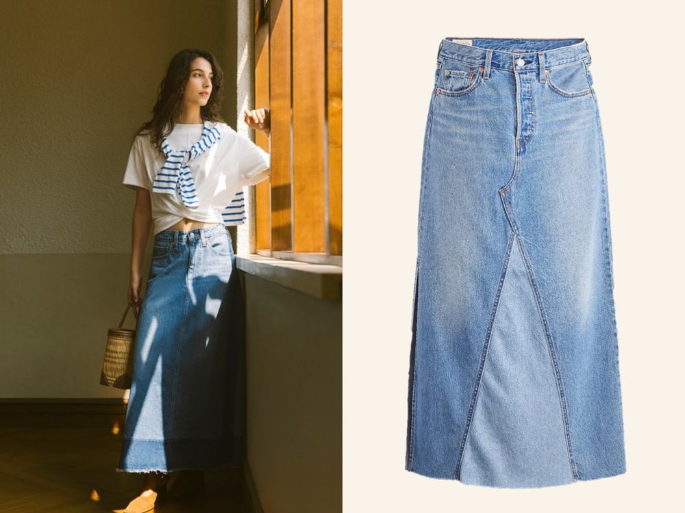 Levi’s超顯瘦奇蹟牛仔裙就是它！天絲棉材質根本「人體降溫機」夏天也穿得住！-8