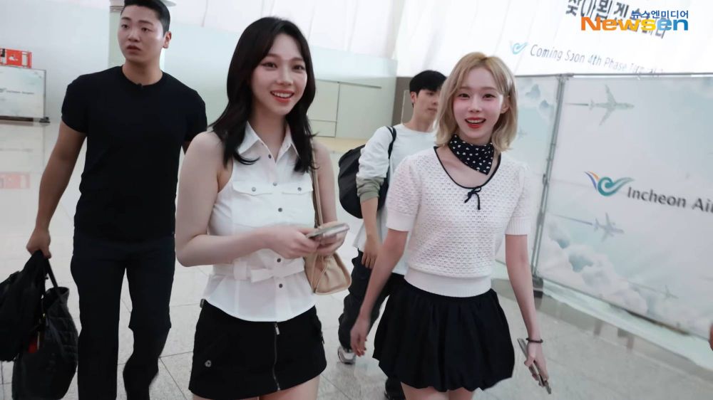 aespa來台穿這樣！Karina、Winter腿細到看不見！冬天狗狗根本是洋娃娃！-7