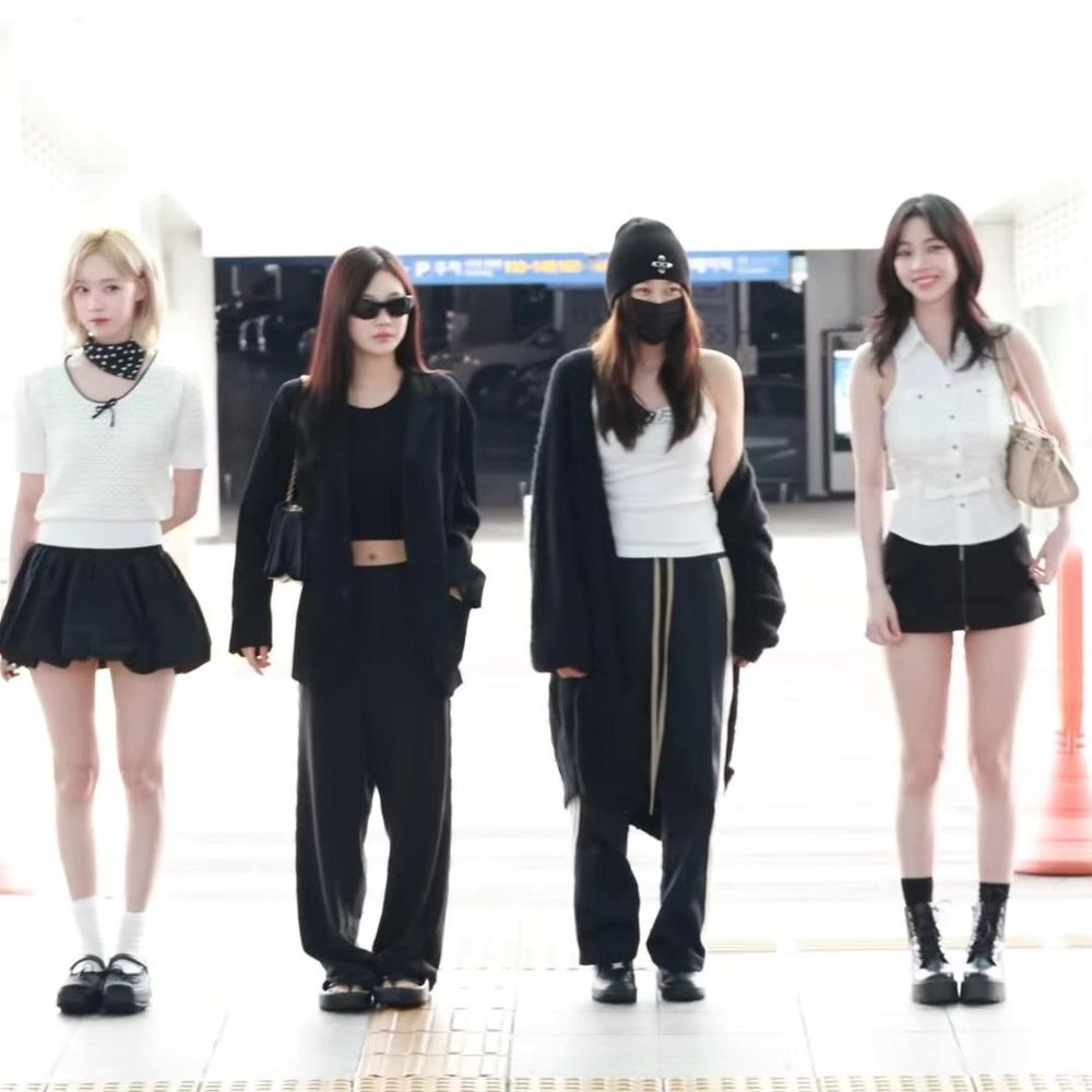 aespa來台穿這樣！Karina、Winter腿細到看不見！冬天狗狗根本是洋娃娃！-9