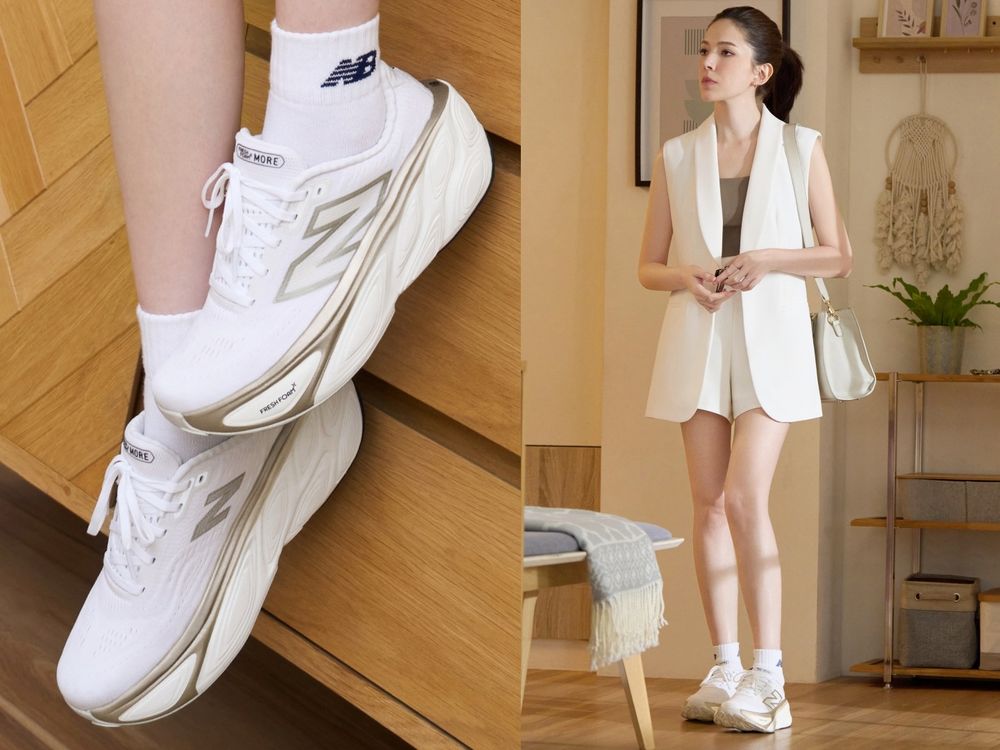 這雙NB厚底球鞋超爆可愛！New Balance全新「雲朵棉花糖」運動鞋，一穿直接增高五公分！-9