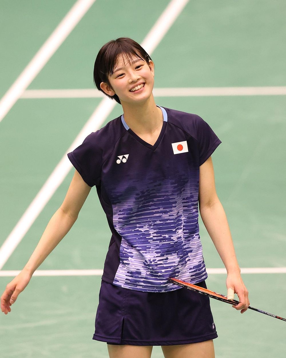 日本羽球選手激似New Jeans Hanni爆紅！憑清純臉蛋被封巴黎奧運萌系美少女！-2