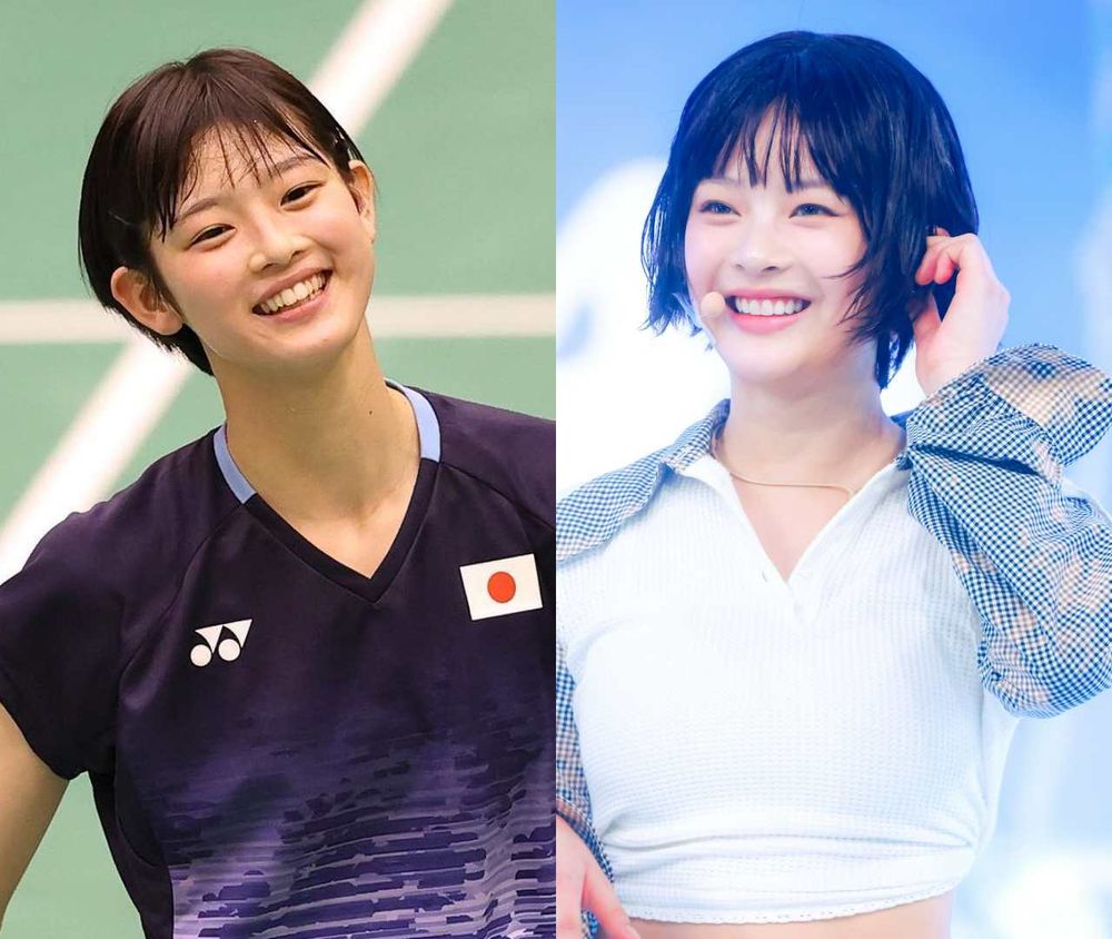 日本羽球選手激似New Jeans Hanni爆紅！憑清純臉蛋被封巴黎奧運萌系美少女！-7