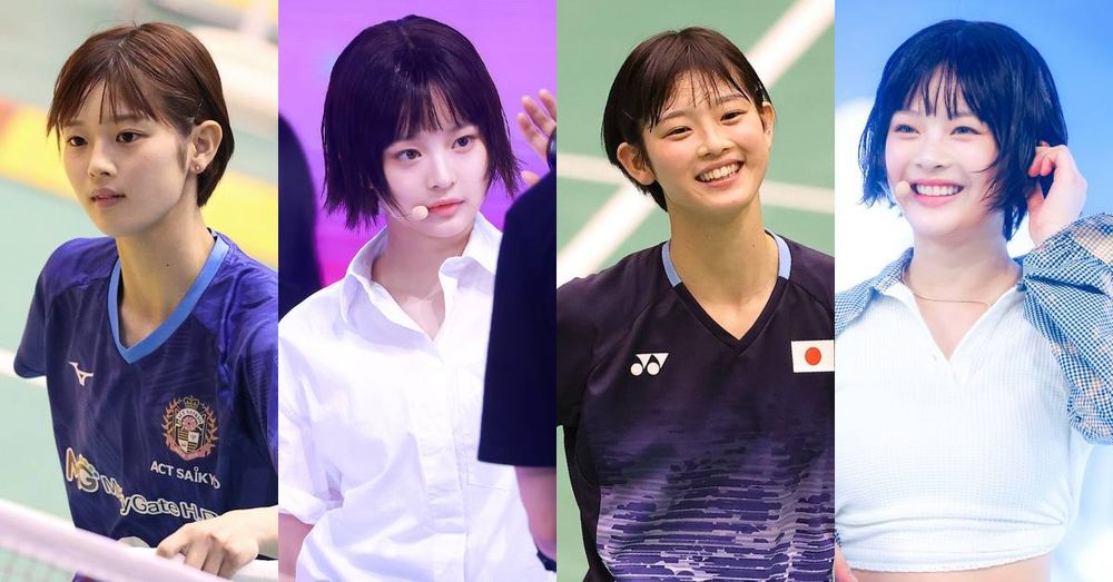 日本羽球選手激似New Jeans Hanni爆紅！憑清純臉蛋被封巴黎奧運萌系美少女！-1