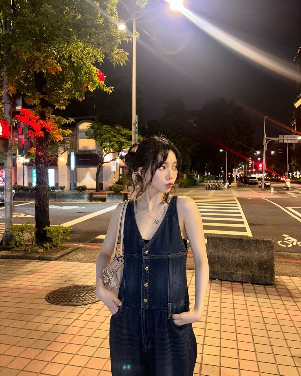 aespa來台狂發文！Winter台北暴雨喝珍煮丹、Karina還去美麗華搭摩天輪！-3