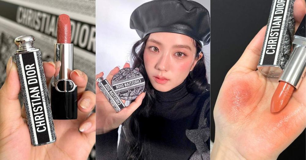 全網瘋求Jisoo色號找到了！迪奧將高訂「巴黎地圖」印花變成眼影、氣墊粉餅，藍星唇膏上還刻有凱旋門！-1
