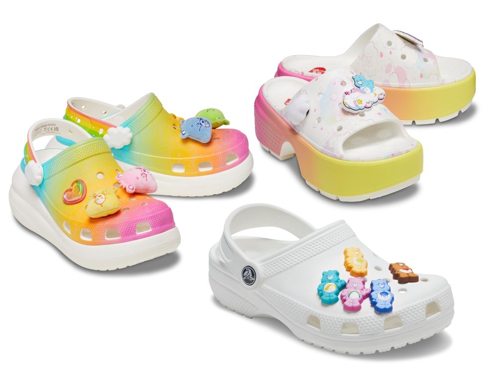 CROCS洞洞鞋出Care Bears聯名！彩虹熊鞋扣可愛爆、開賣日「這天」要搶結帳！-5