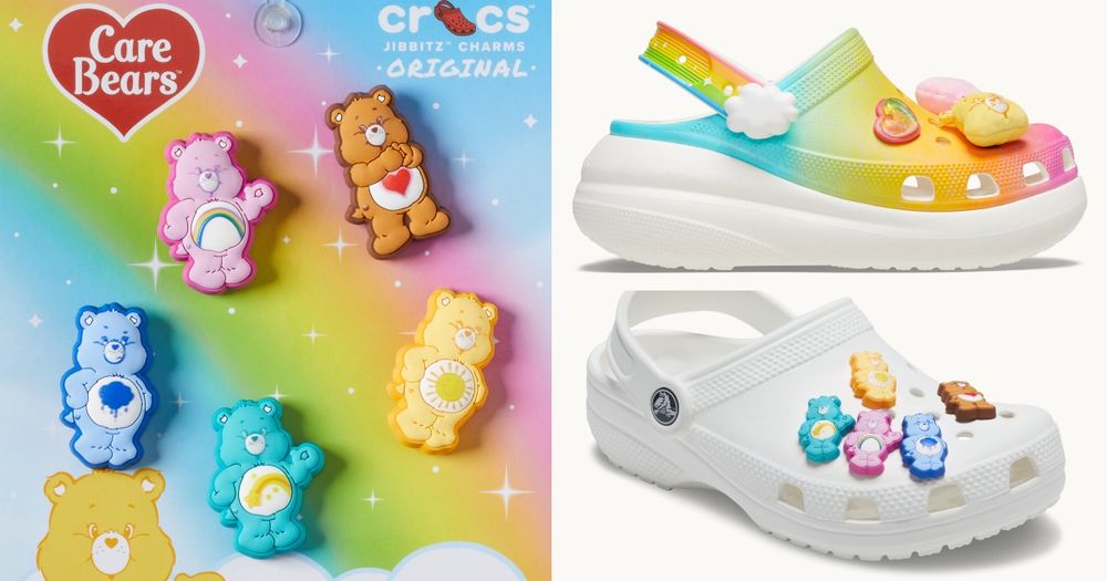 CROCS洞洞鞋出Care Bears聯名！彩虹熊鞋扣可愛爆、開賣日「這天」要搶結帳！-8