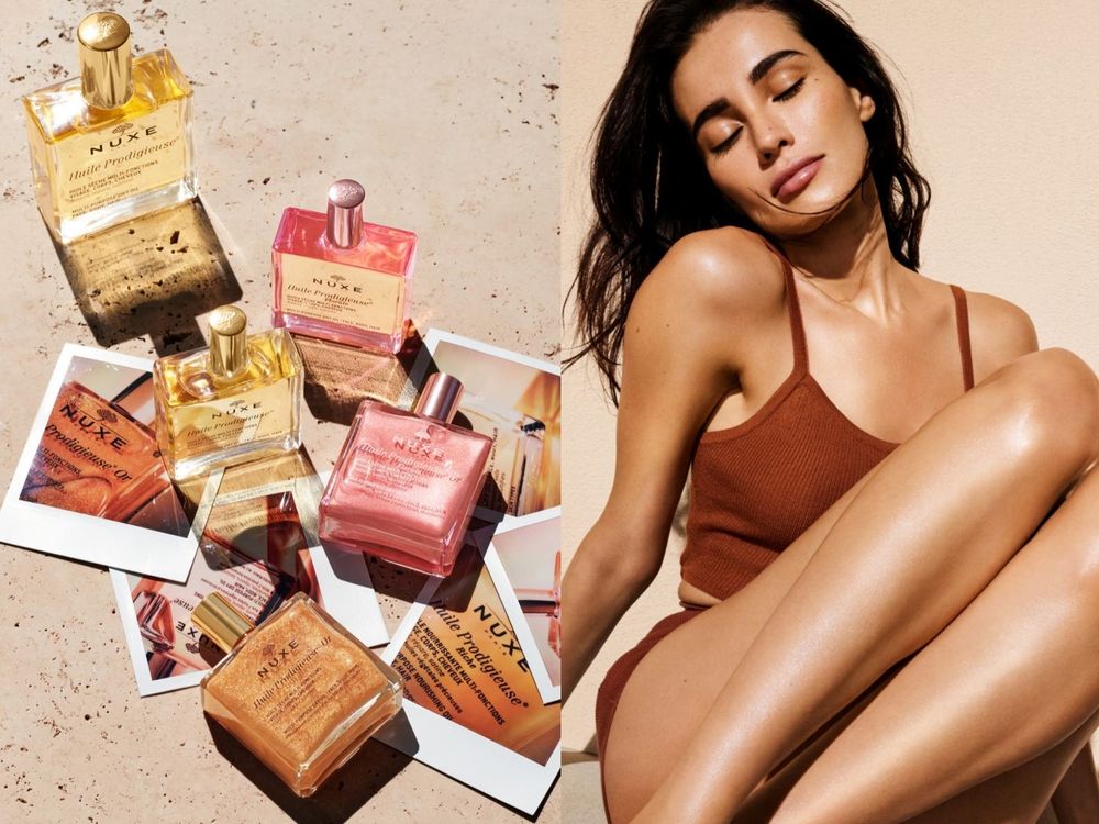 保養油也能當腮紅？NUXE全新「全效閃耀精華油」，細緻玫瑰珍珠光、開啟極奢法式保養！-7