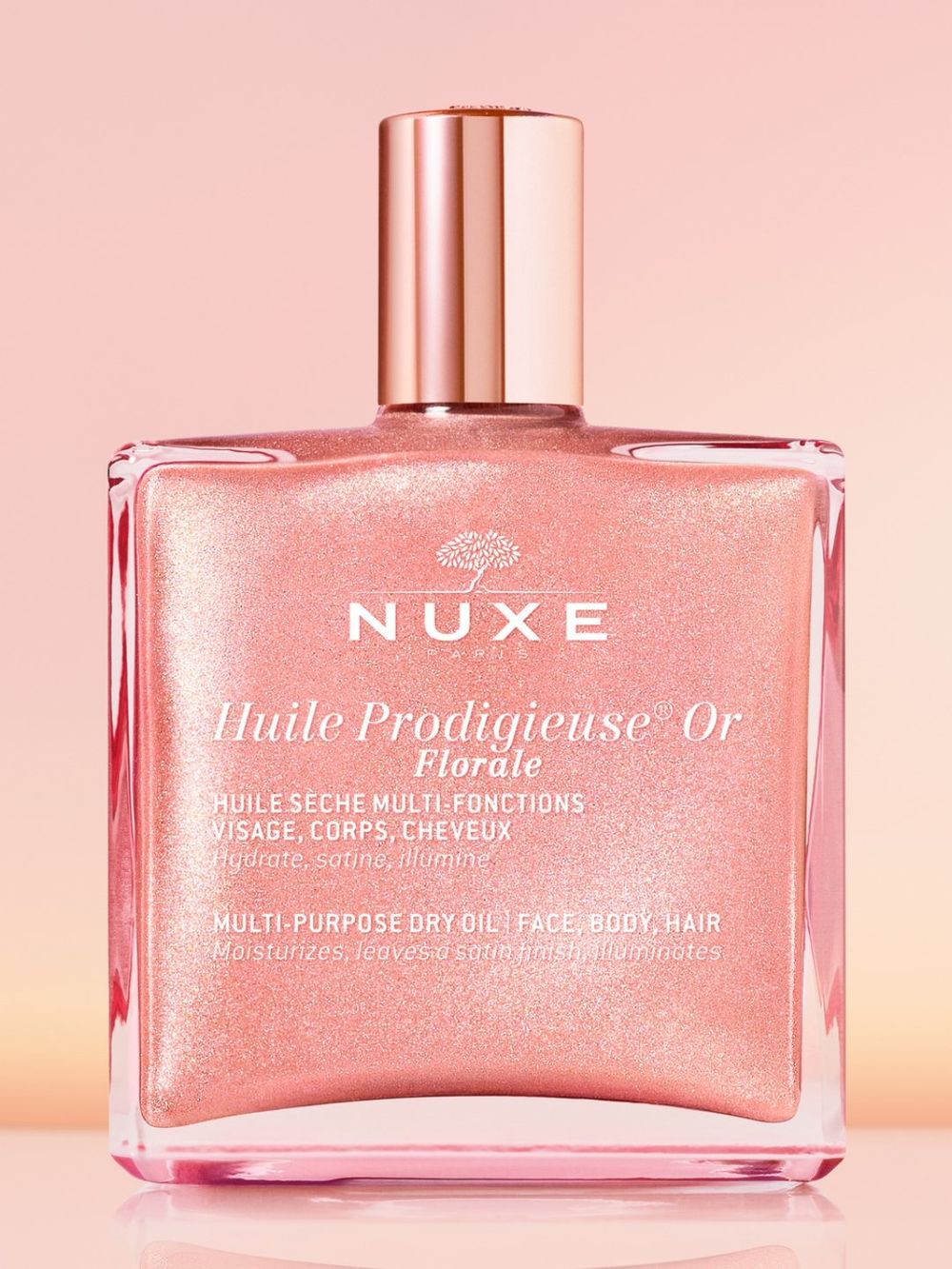 保養油也能當腮紅？NUXE全新「全效閃耀精華油」，細緻玫瑰珍珠光、開啟極奢法式保養！-8