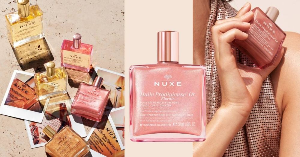保養油也能當腮紅？NUXE全新「全效閃耀精華油」，細緻玫瑰珍珠光、開啟極奢法式保養！-1