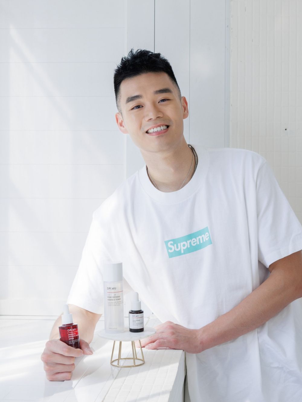 奧運羽球雙連霸金牌王齊麟營業中！攜手刷酸界金牌霸主「DR.WU杏仁酸煥膚系列」肌膚去油解膩唯一指定神隊友！-4