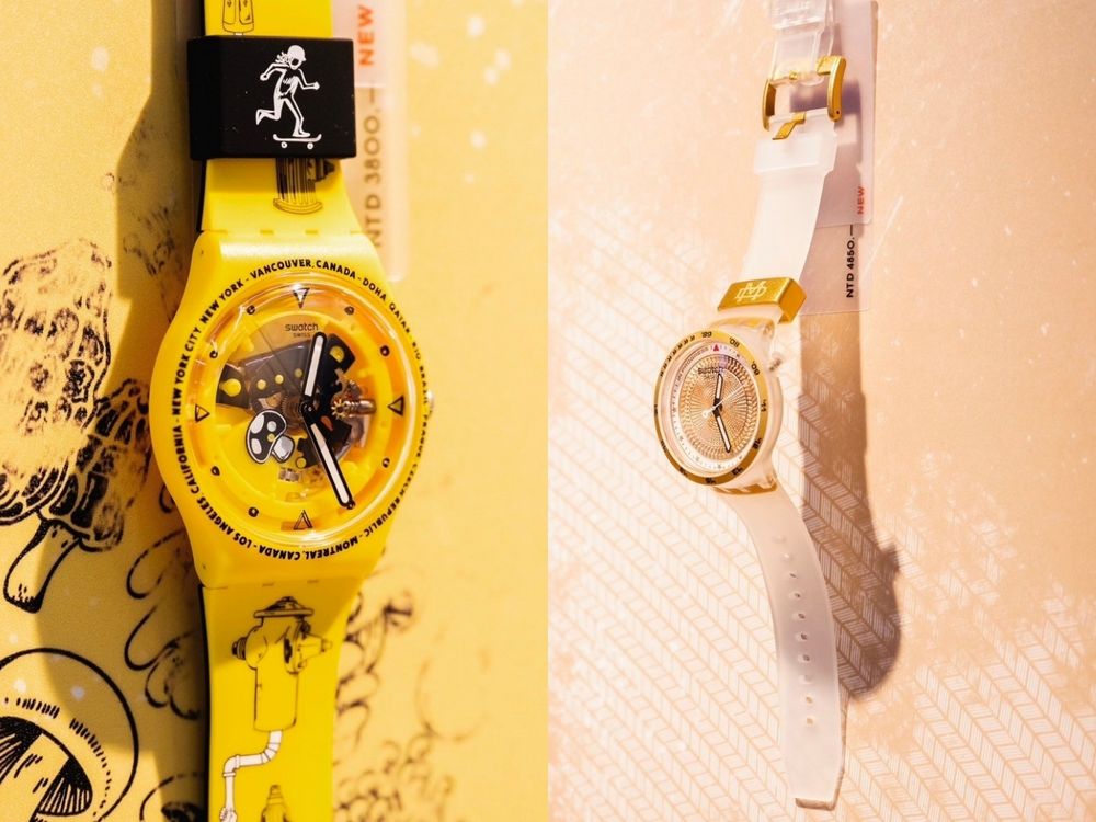 這支SWATCH超美！清透果凍色大錶面手錶、顯白又顯瘦，想買錶快看！-8