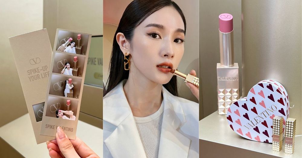 2024最奢華美妝打卡點！VALENTINO「奢金鉚釘快閃店」，巨型鉚釘唇膏、搶先體驗未上市新品！-1