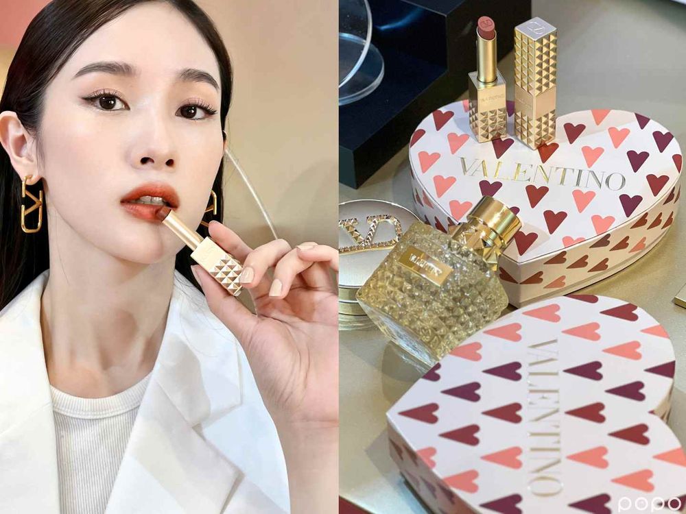 2024最奢華美妝打卡點！VALENTINO「奢金鉚釘快閃店」，巨型鉚釘唇膏、搶先體驗未上市新品！-8